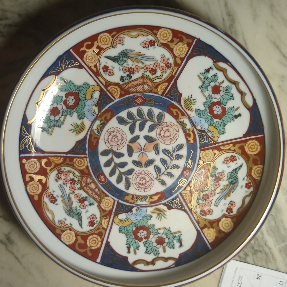 LJ Original Hand Painted Porcelain Japanese Gold